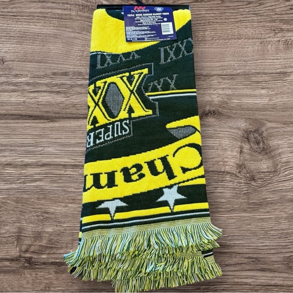 VINTAGE NFL TRIPLE WOVEN JACQUARD BLAKET THROW GB PACKERS - NWT - Picture 5 of 5